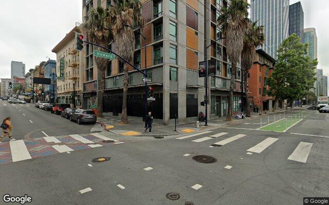 6th and Howard today, photographed by Google Street View