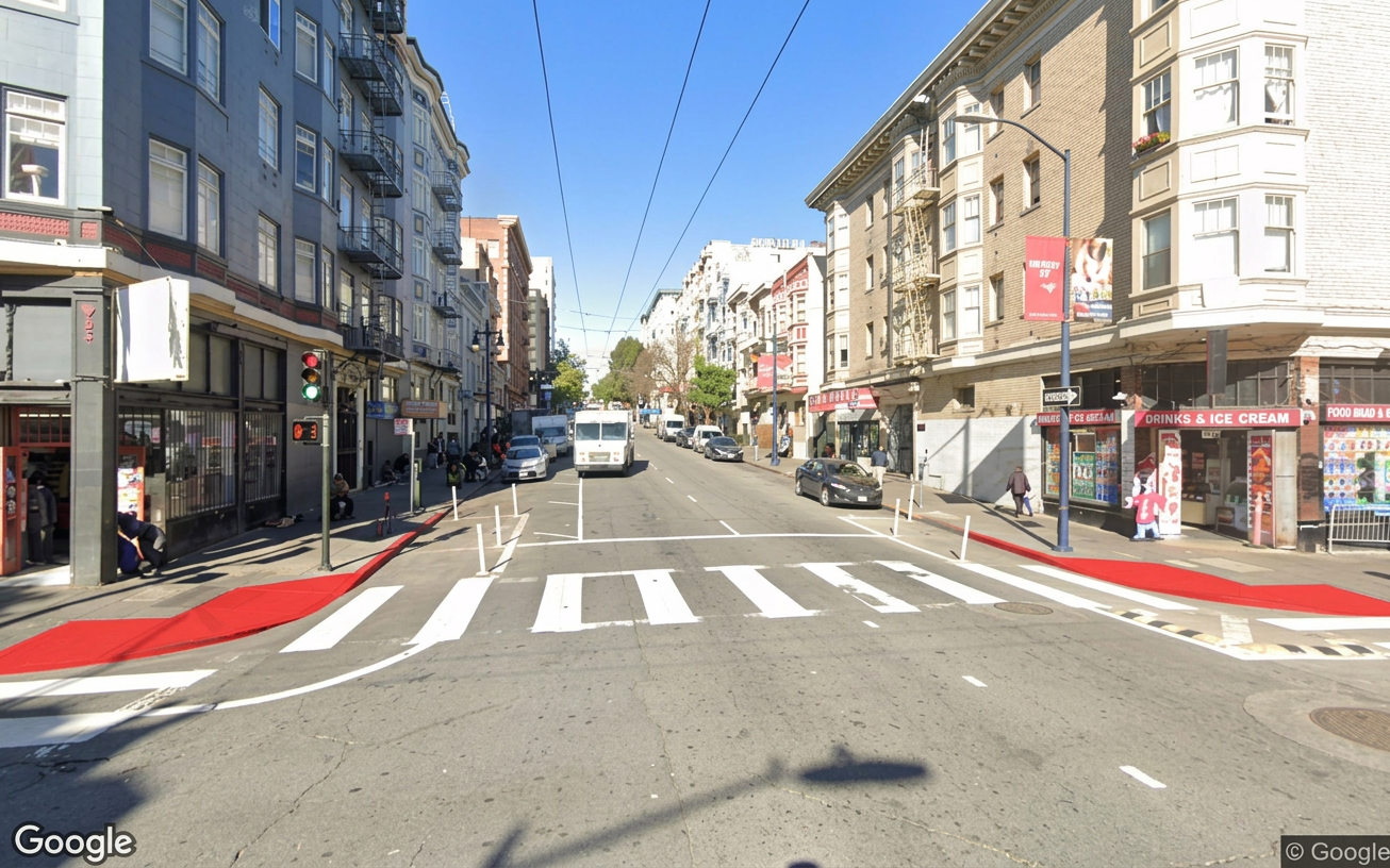 AI visualization of a proposed fix at Eddy and Hyde. Not a photograph.